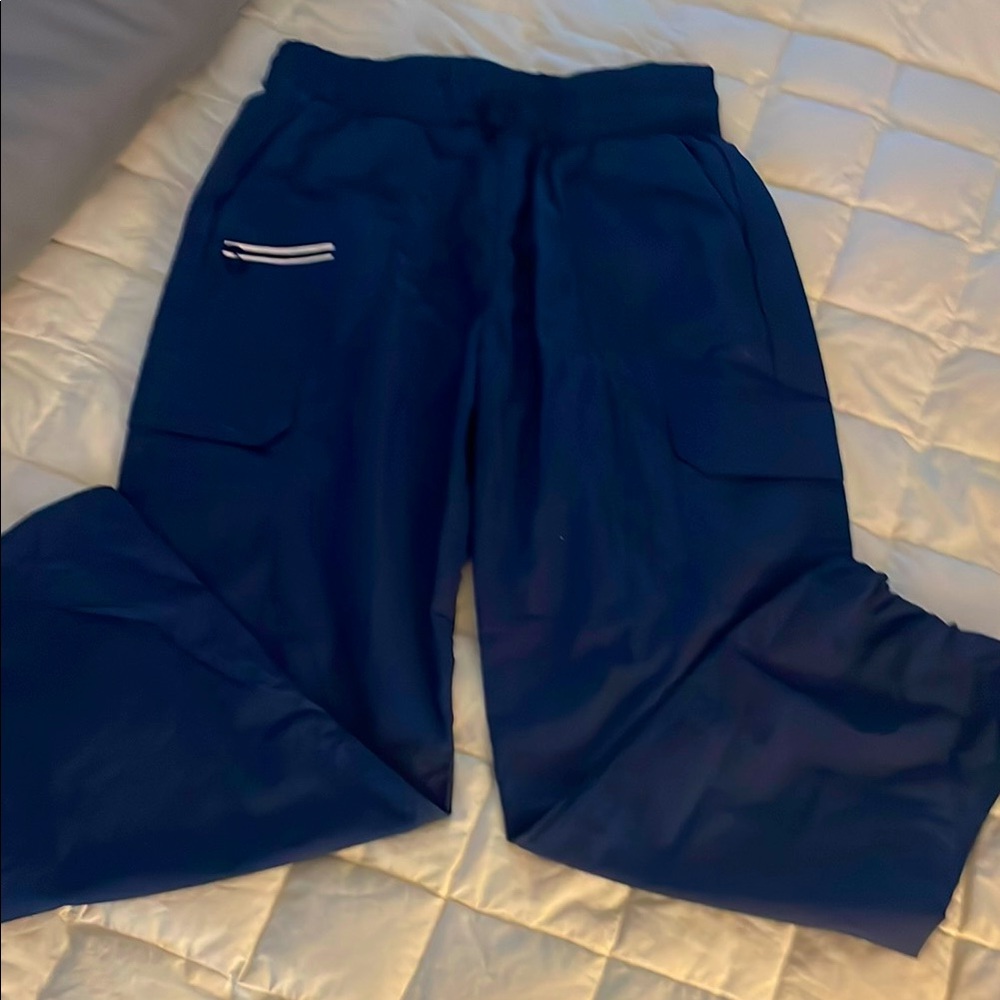 Navy Blue nylon cargo pants